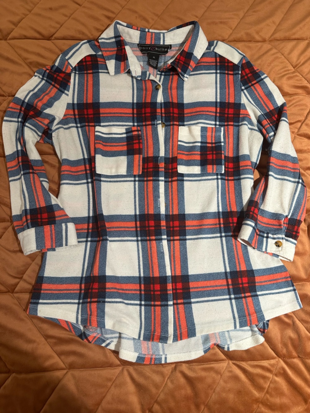 Plaid Button-Up Shirt